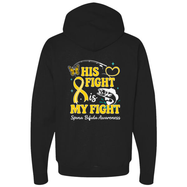 Spina Bifida Awareness Front & Back Print on a Port & Co. ® - Core Fleece Pullover Hooded Sweatshirt Thumbnail