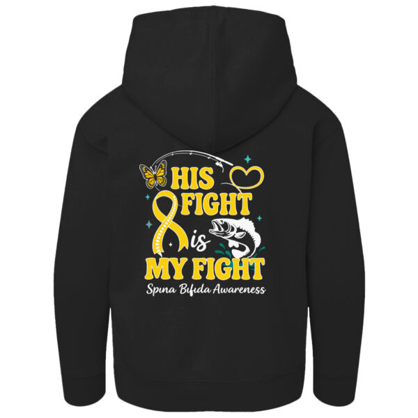 Spina Bifida Awareness Front & Back Print on a Port & Co. ® - Youth Core Fleece Pullover Hooded Sweatshirt Thumbnail